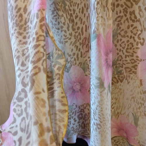 Mat floral tunic set 80cm with pink top