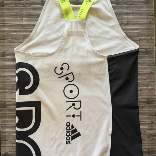 Adidas Stella Sport Climalite top with built-in bra, large, multicolor