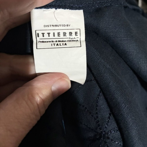 Versace linen shirt very dark blue XXL like new