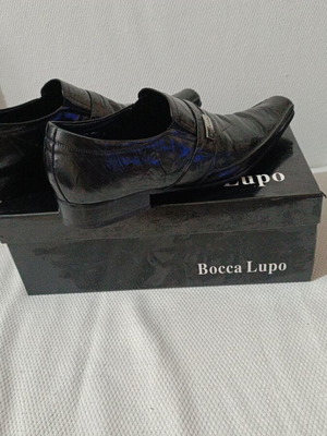 Men's leather shoes Bocca Lupo like new, size 44, black