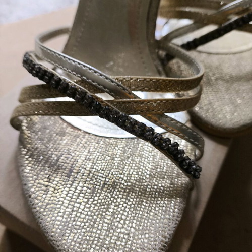 Sandals gold and silver new, sizes 40 and 41