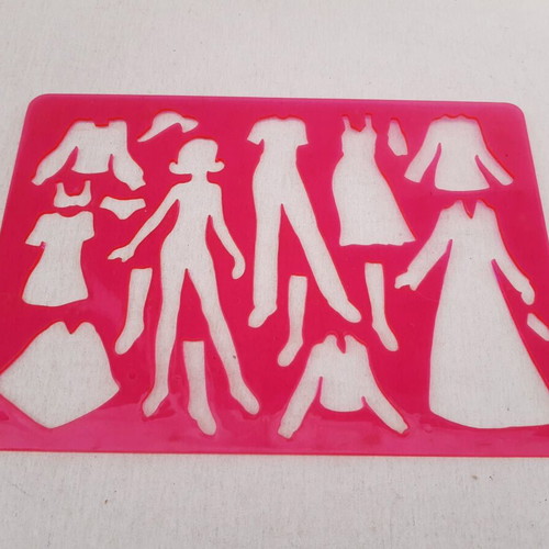 Children's stencils various shapes like new, set of 6 pieces