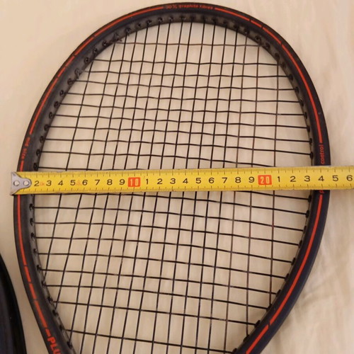 Kuebler plus 30 all round graphite tennis racket used, 1980s