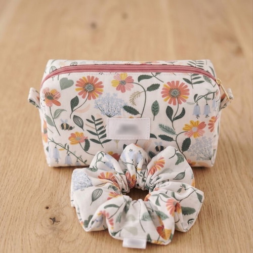 Toiletry bag with scrunchie new
