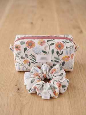 Toiletry bag with scrunchie new