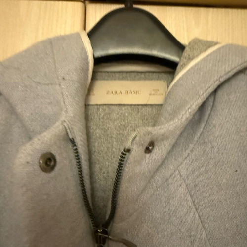 Zara short coat light blue like new
