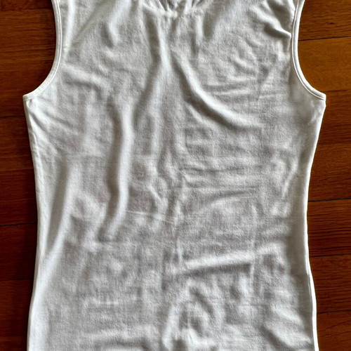 Top Gianfranco Ferre vintage with transparent details, like new, pink and white, size L