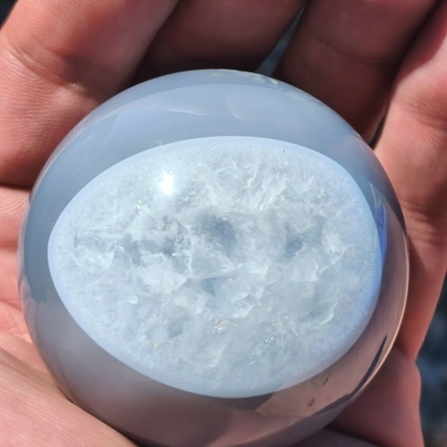 Agate energy sphere new, large size with amazing color