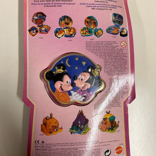 Bluebird Polly Pocket 1995 Disney's Mickey & Minnie Playcase Set new sealed