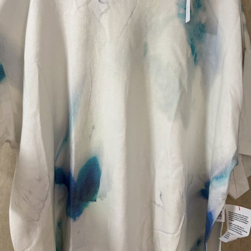 ASOS oversized white and blue T-shirt