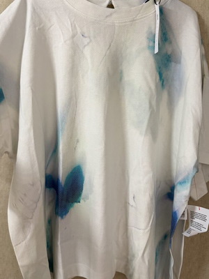 ASOS oversized white and blue T-shirt