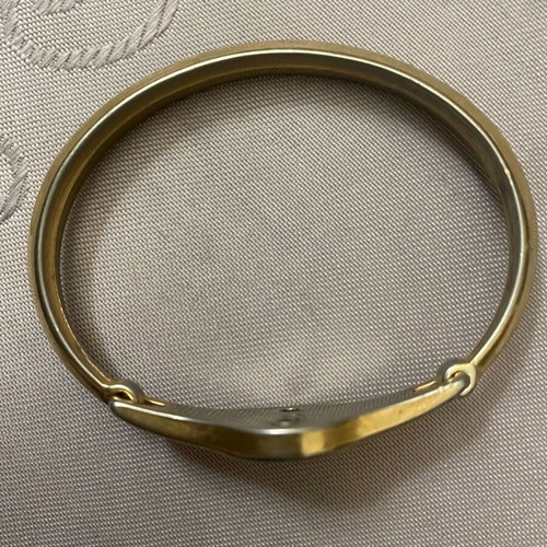 Aquarius zodiac bracelet used, yellow gold color
