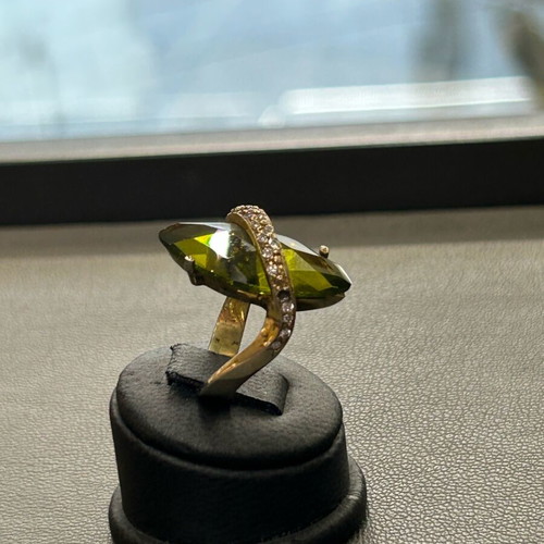 Silver ring used, size 55