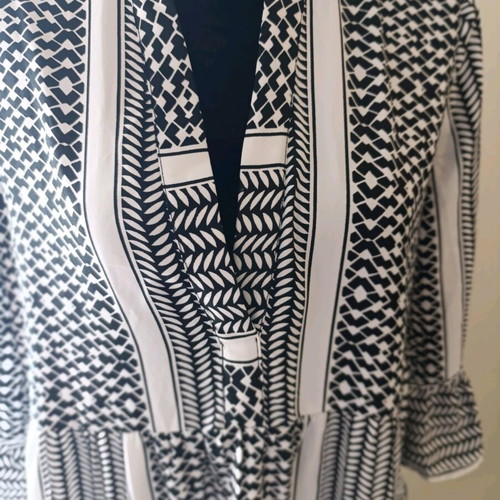 Pigalle airy summer dress like new, size M, black and white