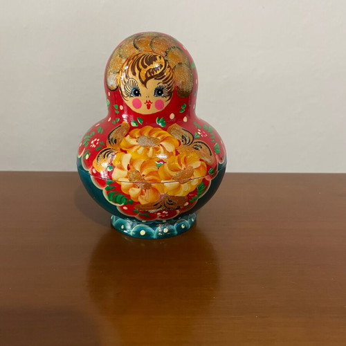Russian Babushka/Matryoshka handmade set of 10 pieces