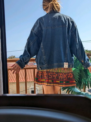 True Religion oversized μπουφάν μεταχειρισμένο, μπλε