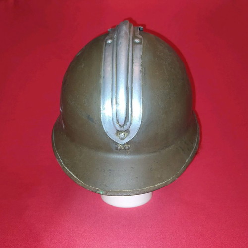 Adrian A PP and Royal Greek Gendarmerie Traffic Helmets used, 2 collectible pieces