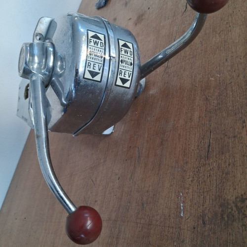 MORSE dual lever controller boat engine control like new, inox