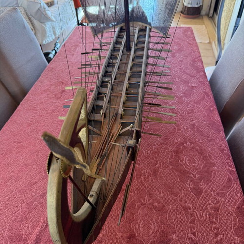 Wooden Greek Trireme Antique like new