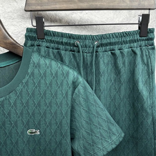 Lacoste short sleeve set new, green, size L