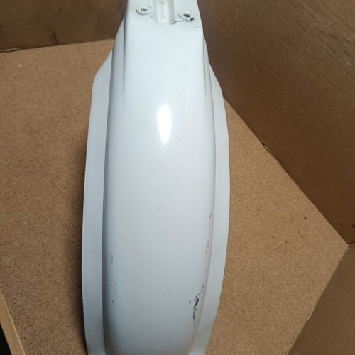 DT YZ front fender, genuine, painted, with crack