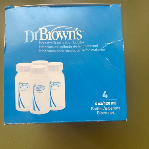 Dr Brown's breastmilk collection bottles new, set of 4