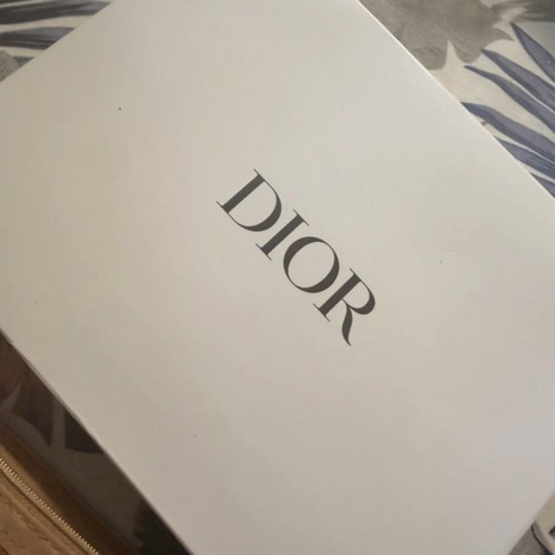 Christian Dior Beauty Trousse Pouch limited edition beige with metallic logo, new