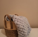 Handmade knitted blanket new