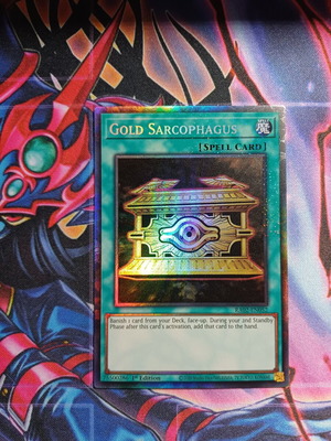 Gold Sarcophagus Yu-Gi-Oh! card mint condition