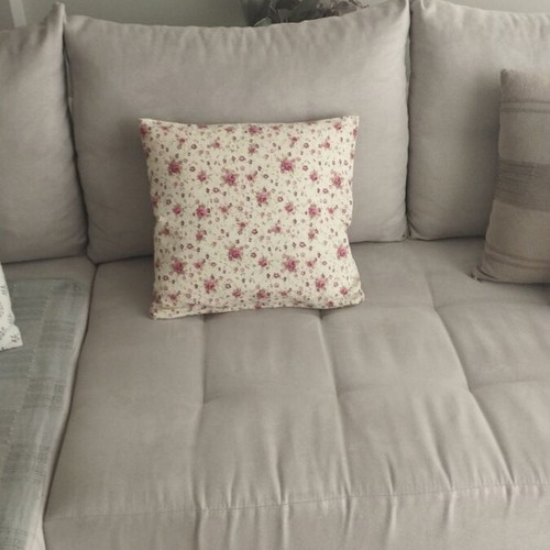 Laura Ashley decorative pillow like new with floral design