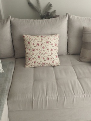 Laura Ashley decorative pillow like new with floral design