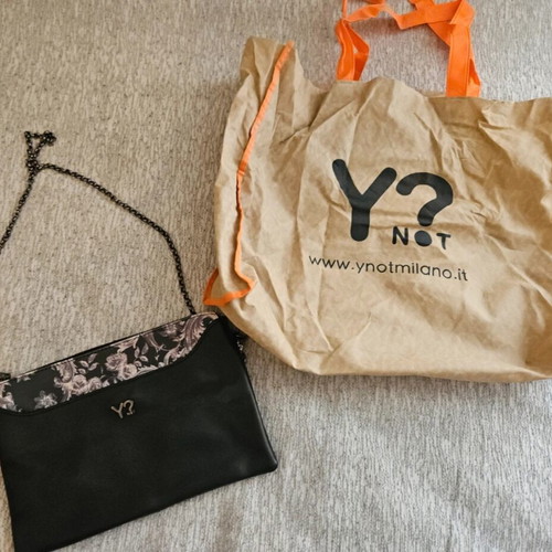 Authentic Y Not crossbody bag black like new