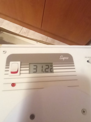 Μετρητής θερμοκρασίας εβδομαδιαίως καινούργιος για υπόγειο και παιδικά δωμάτια