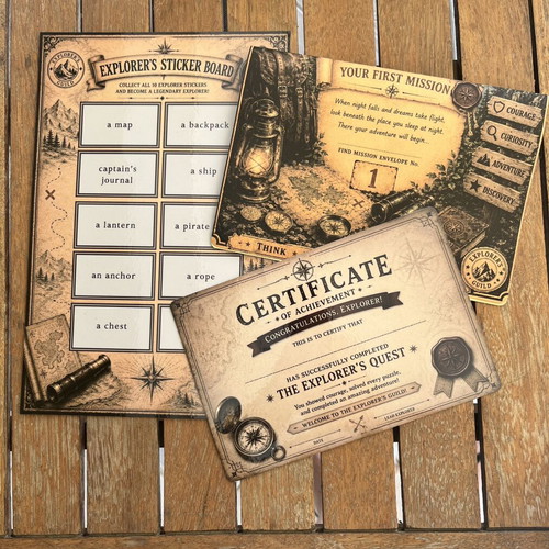 The Explorer’s Quest Educational Treasure Hunt Game for Ages 8-13