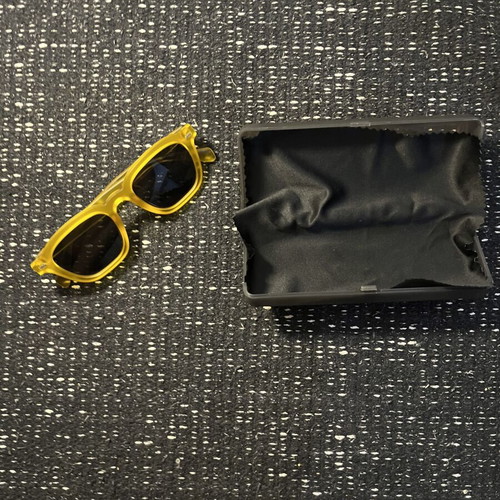 Neda Yellow Frosted Sunglasses like new, multicolor