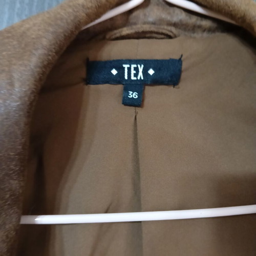 Women's faux leather jacket TEX size S used, brown