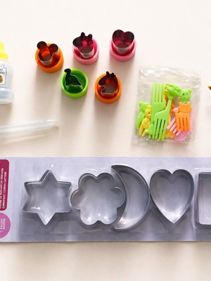 Fun lunchbox accessories set for creative kids' meals new