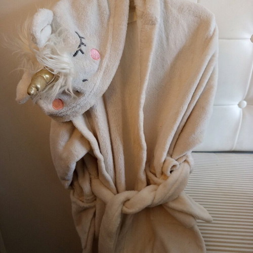 Unicorn fleece robe 2-4 years 98/104 cm like new H&M