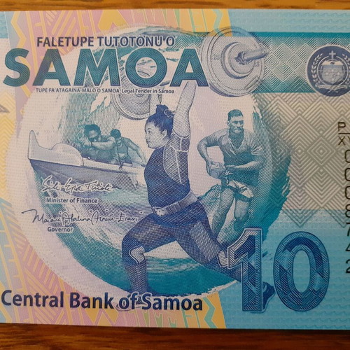 Western Samoa 10 Tala 2019 commemorative polymer new