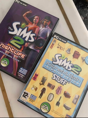 Sims 2 used, pack of two PC CDs