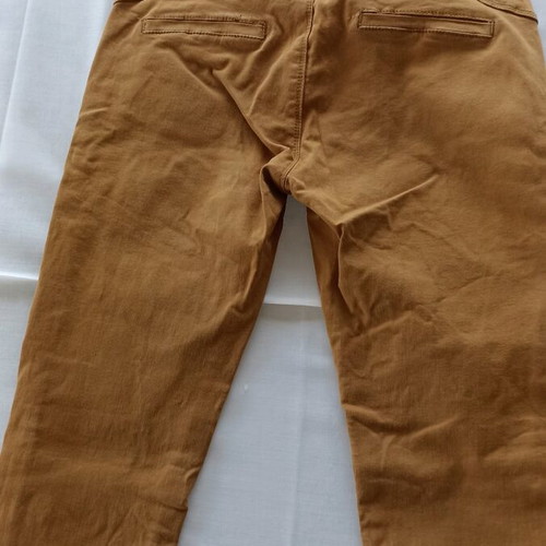 Women's denim pants like new, size L, mustard color