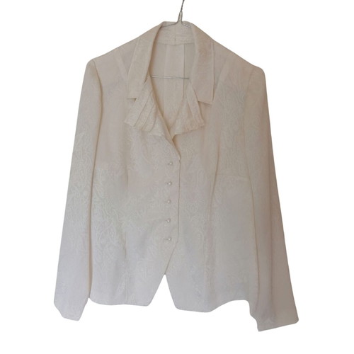 Handmade vintage shirt Cypriot craftsmanship, like new, white