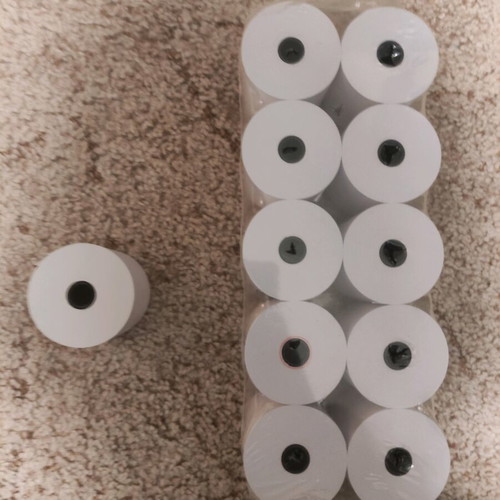 Cash register paper roll new, suitable also for stadium use