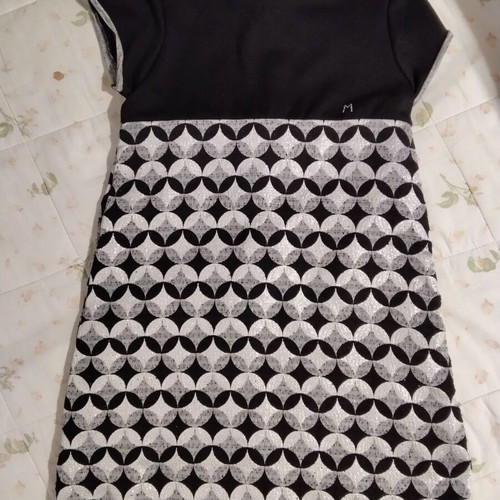 Mandarino Junior dress size 152 cm 12 years like new, black and gray