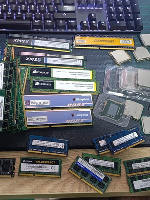 DDR and DDR3 SDRAM memory and CPUs bundle