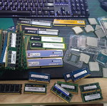 DDR and DDR3 SDRAM memory and CPUs bundle