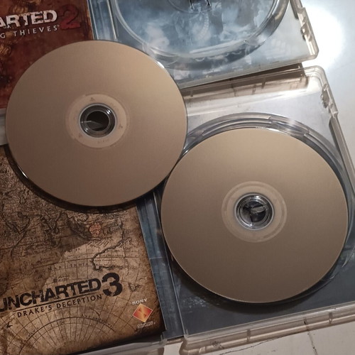 Uncharted 2 Among Thieves and Uncharted 3 Drake's Deception PS3 games bundle