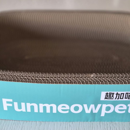 Cat Scratching Bed Funmeowpet Large Blue Paper 60x40x9cm New