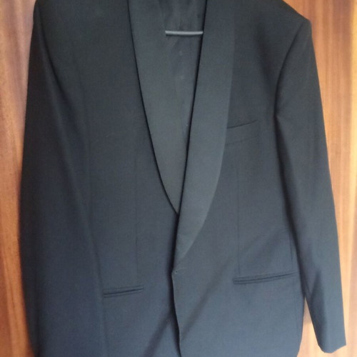 Artisti Italiani men's tuxedo suit black pure wool new