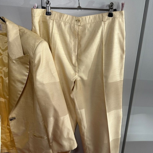 Vintage suit used, beige, size 52